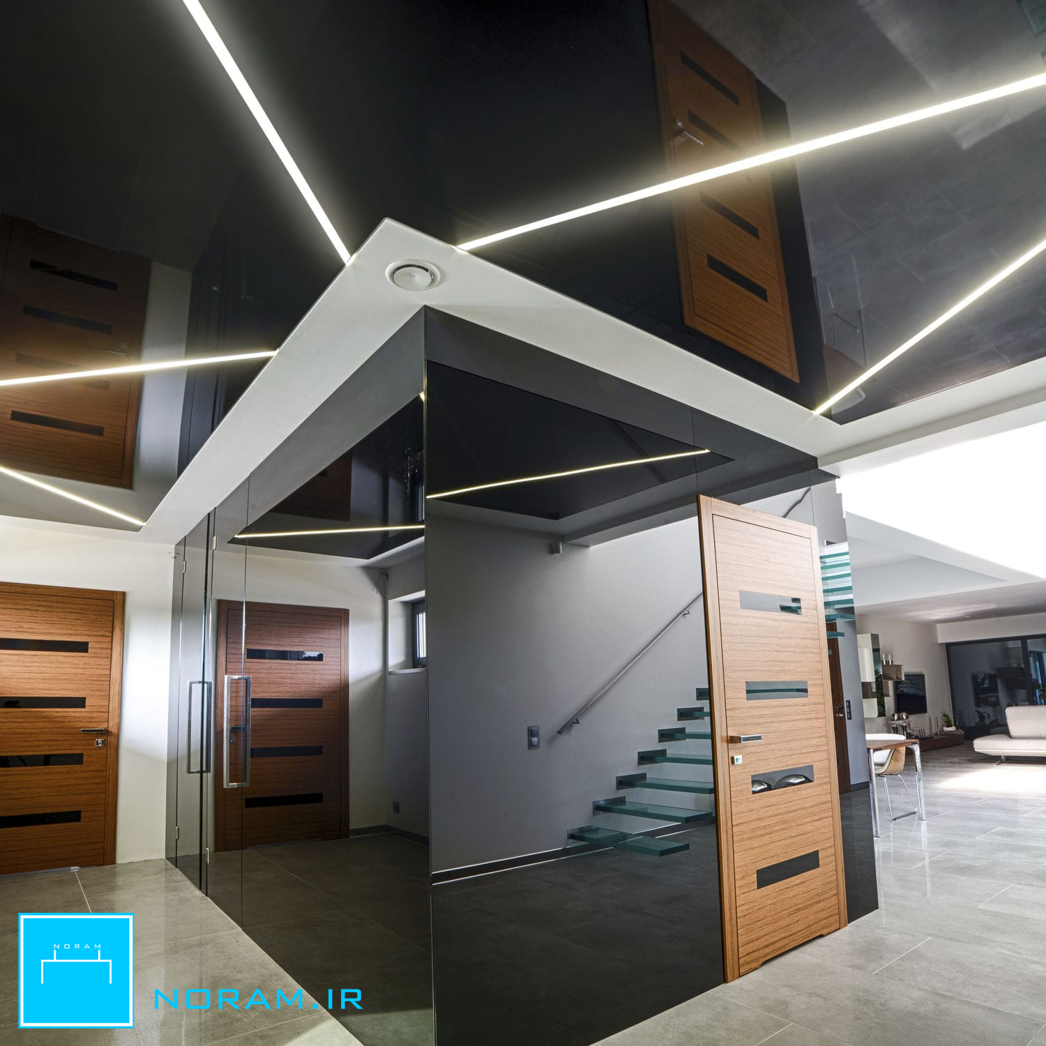 لاین نوری با سقف کشسان لاکر