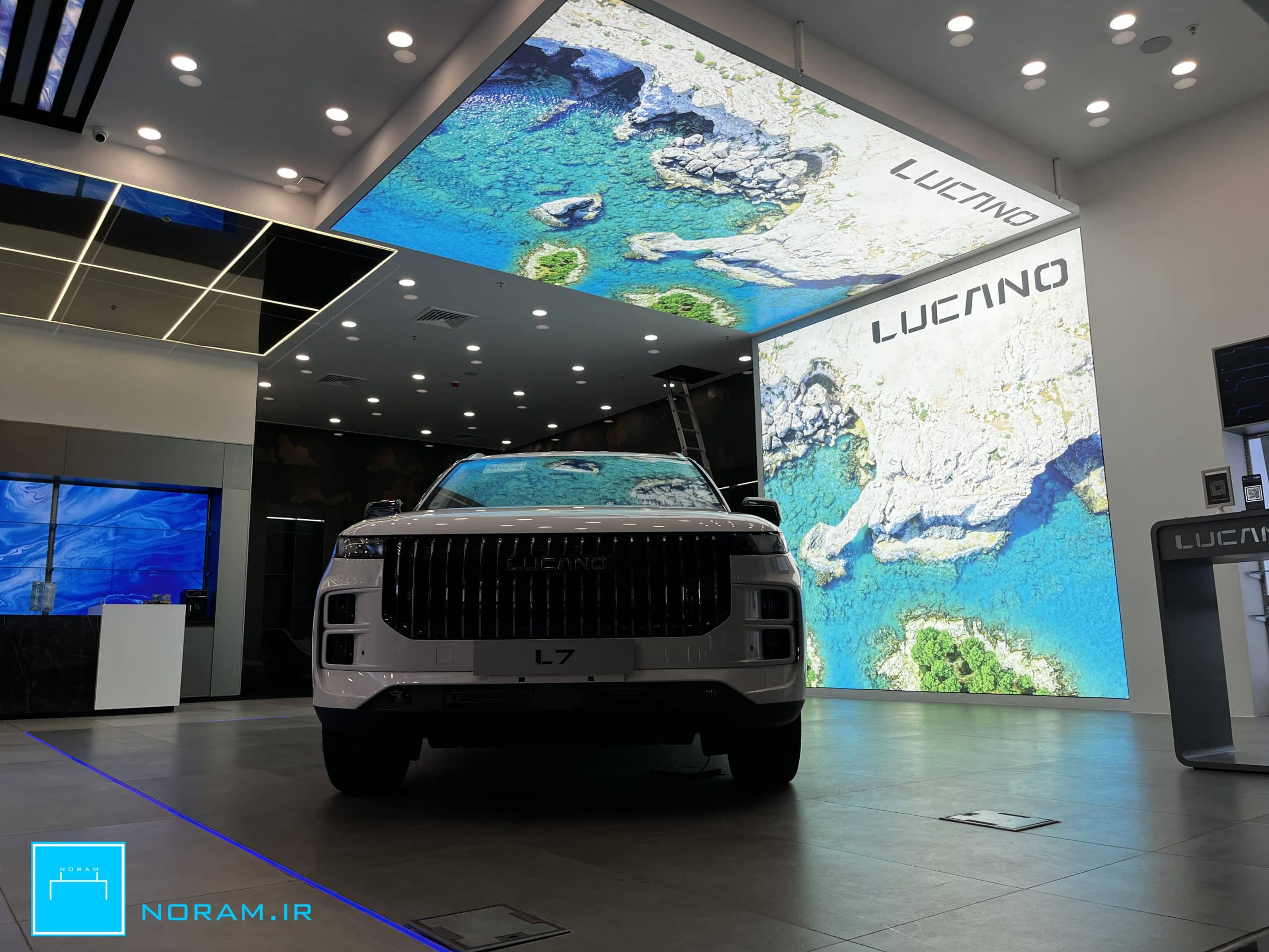 سقف کشسان چاپی نورام در پروژه لوکانو ایرانمال تهران