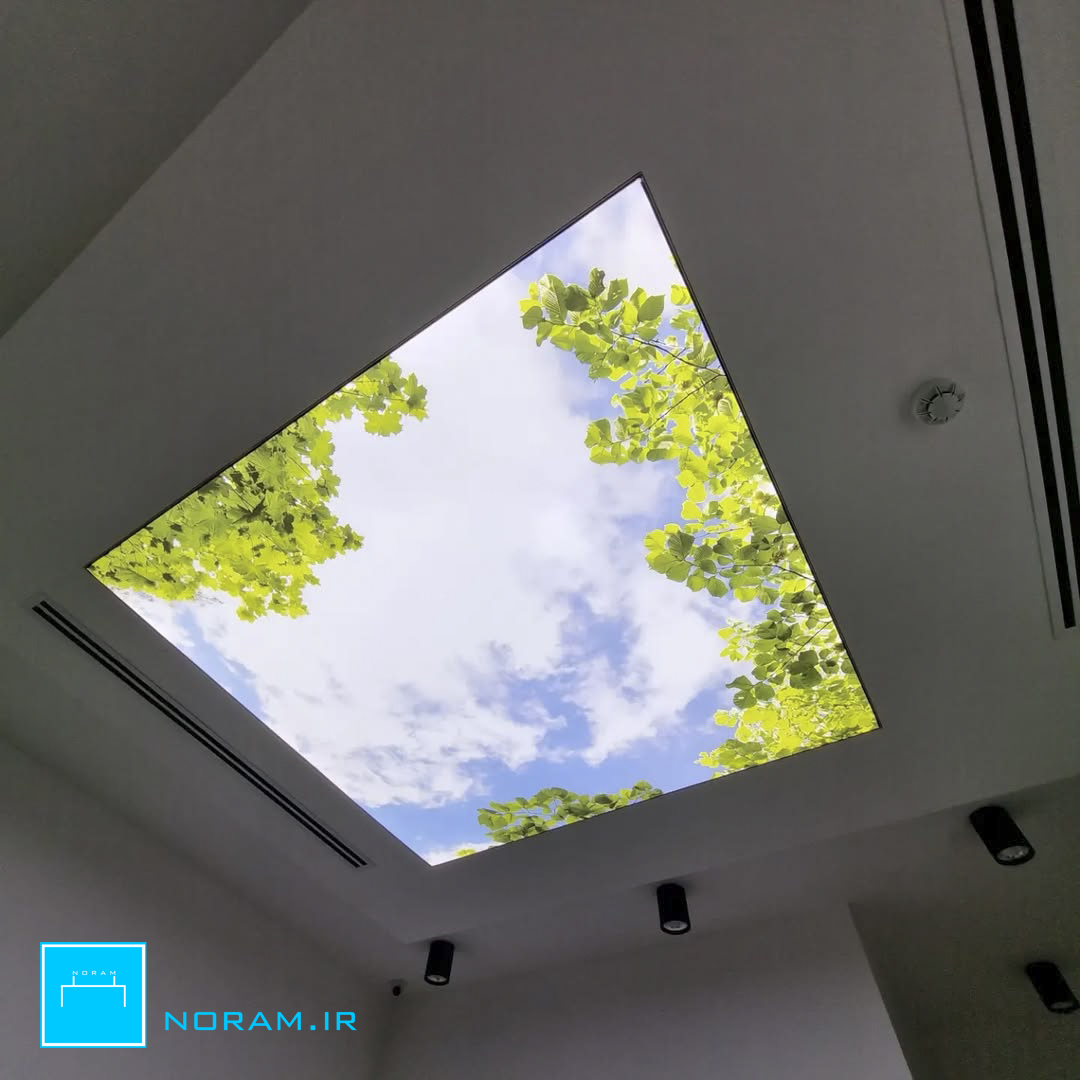 سقف کشسان آسمان مجازی در پروژه اداری