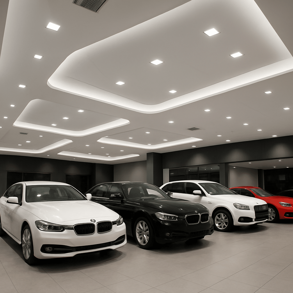 سقف کنافدر نمایشگاه ماشین،